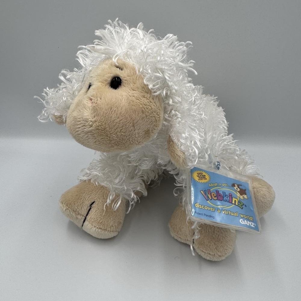 Webkinz Plush Lamb HM201 With Code 8" Stuffed Animal NWT
